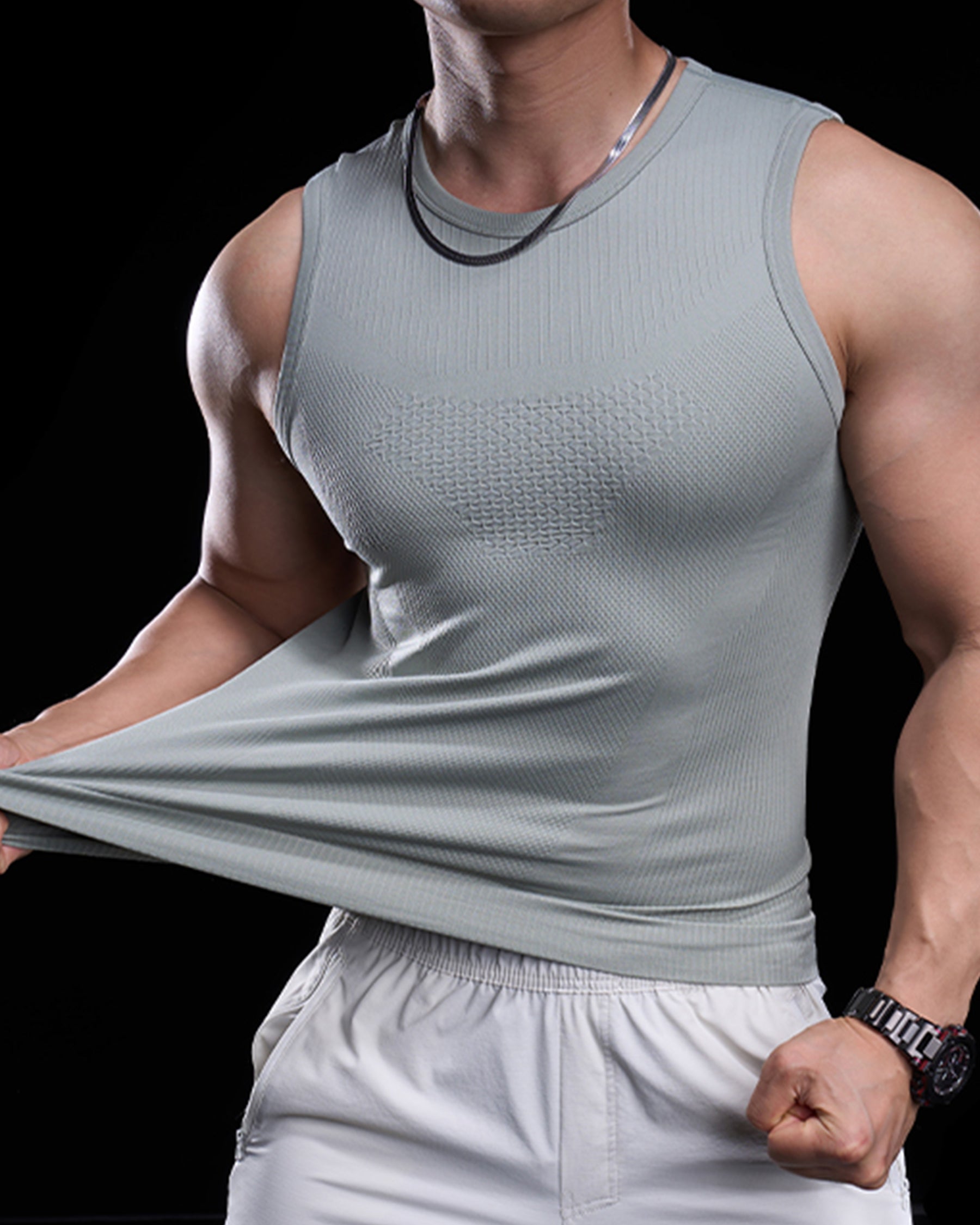 Seamless Quick Dry Stretch Compression Vest New