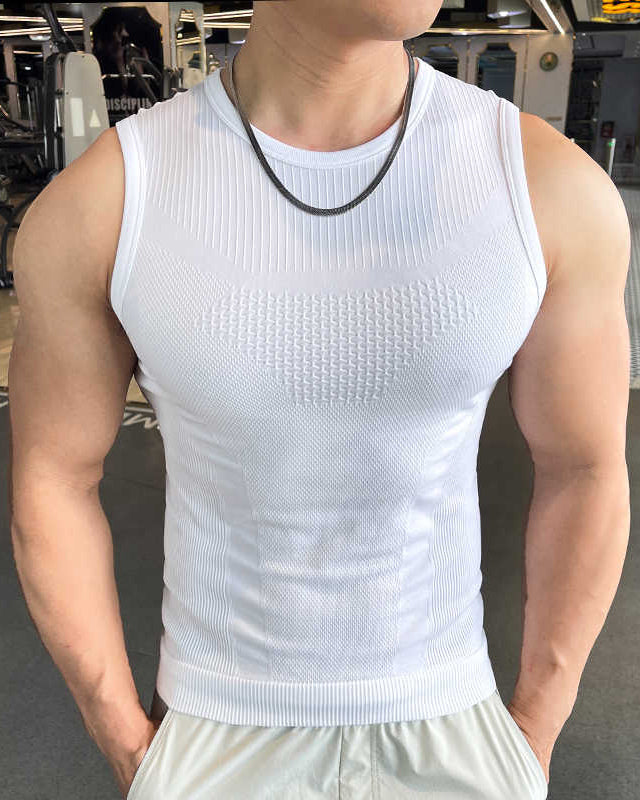Seamless Quick Dry Stretch Compression Vest New