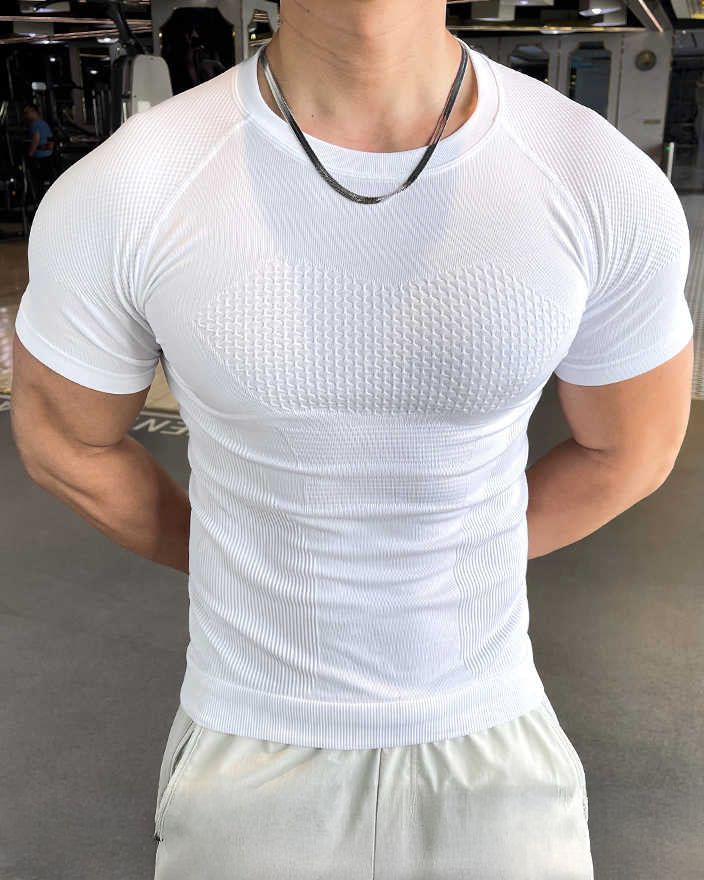 Seamless Quick-Dry Skinny Compression Tee
