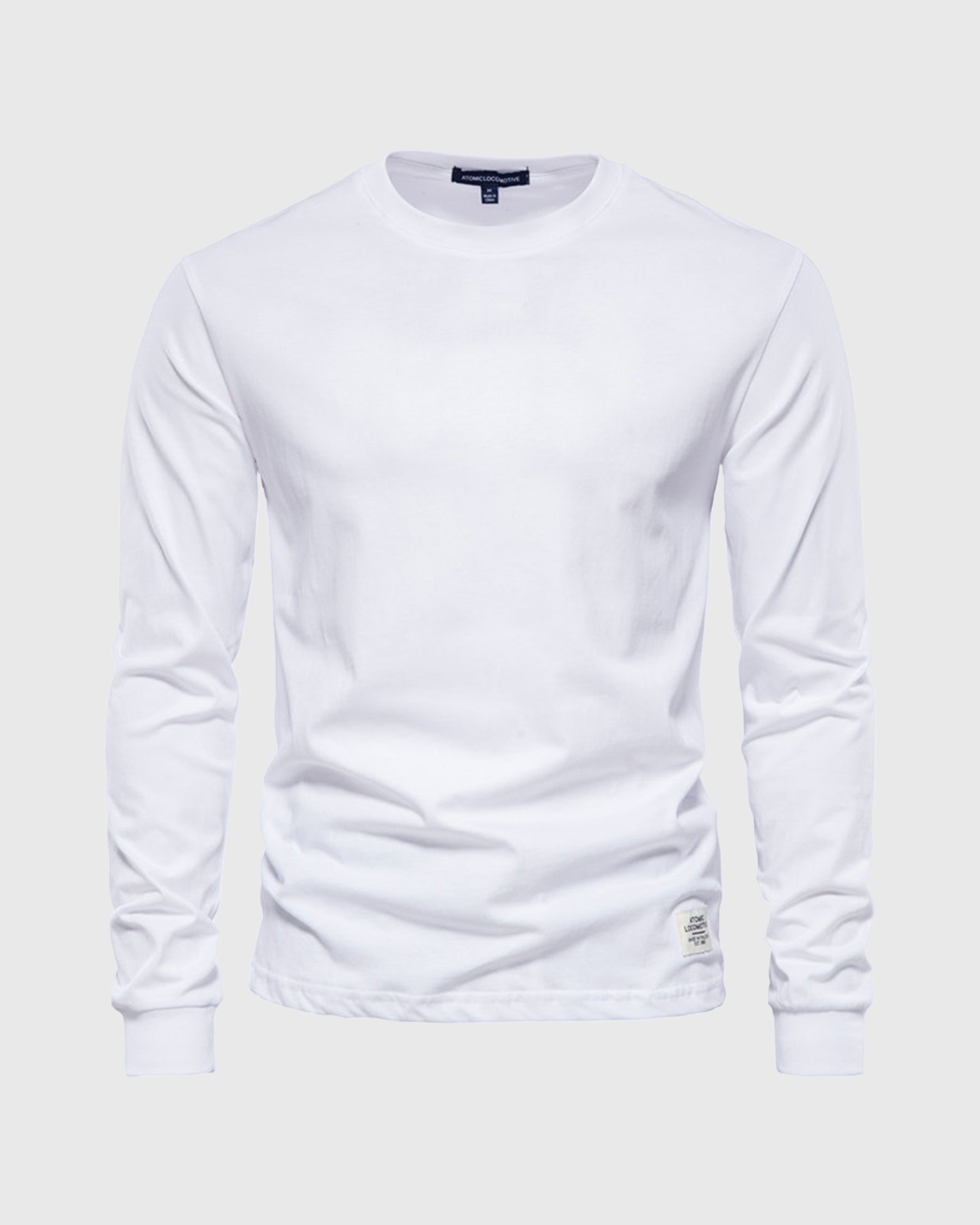 Crew neck Long Sleeve Cotton T-Shirt