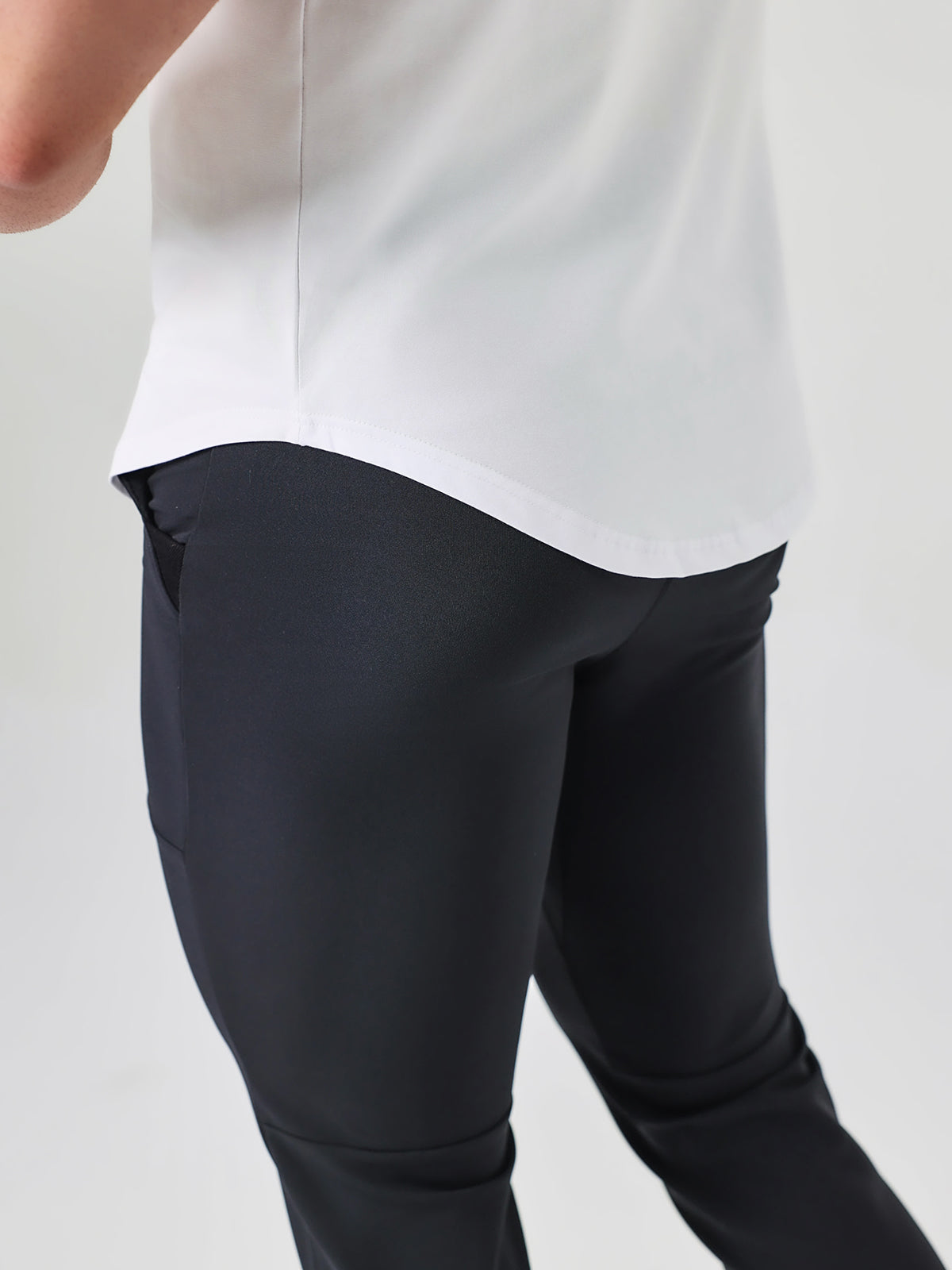 Men's Stain Resistant Curved Hem T-shirt Tech Cotton(Final Sale–No Return or Exchange)