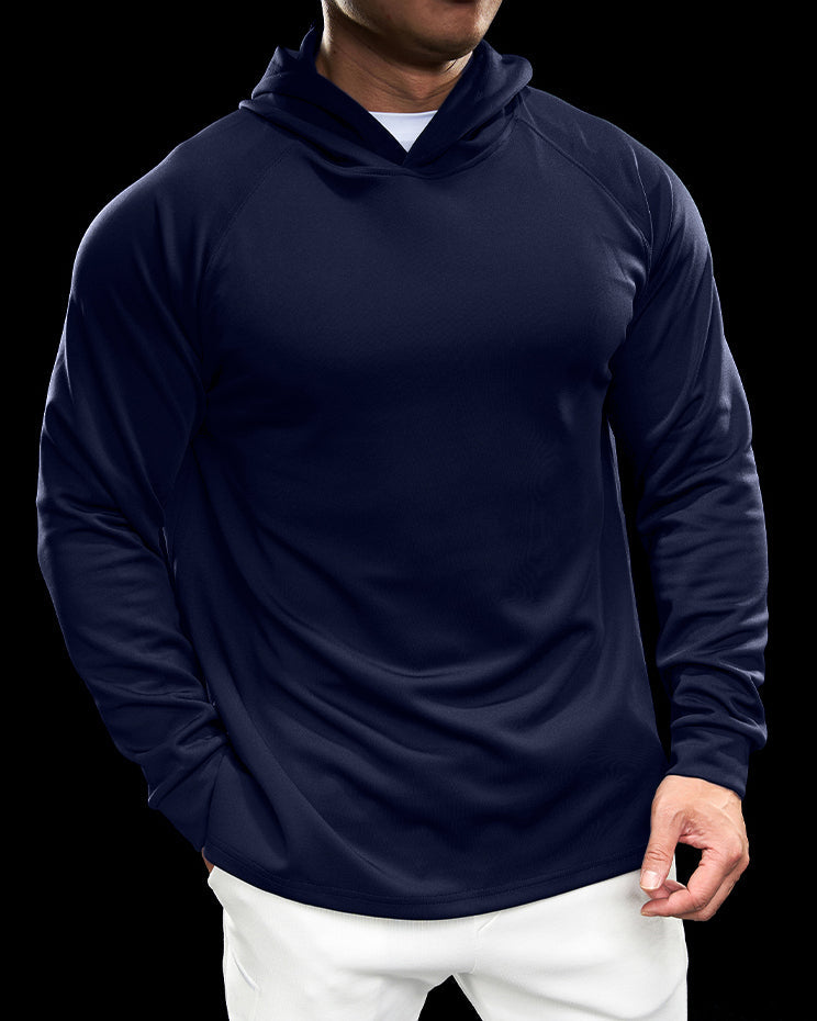Essential Athletic Performance Hoodie With Raglan Sleeves New