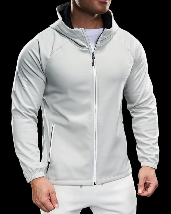 Wind Resistance Fleece Soft Shell Hooded Jacket