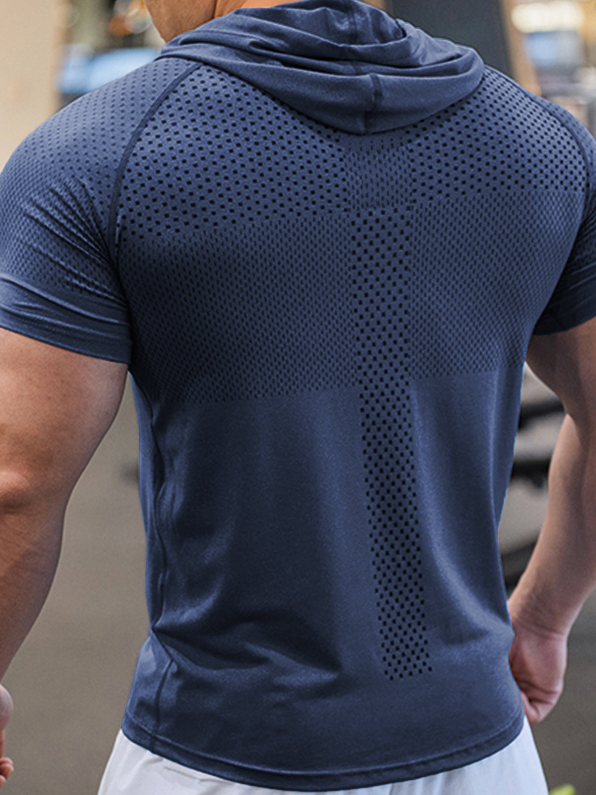 Men's Core Hooded Performance Shirt-Short Sleeve