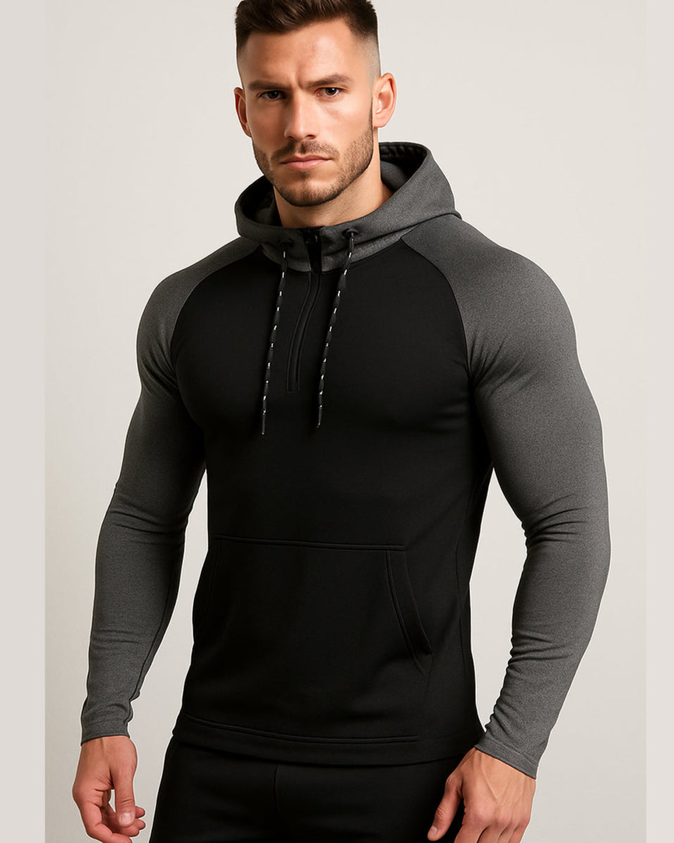 Men’s Long-Sleeve Hooded Active Top