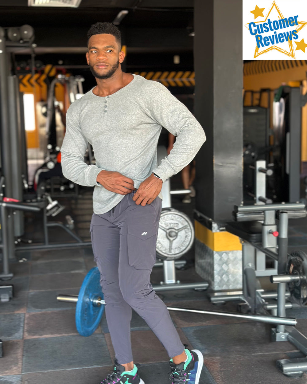 Quick Dry Gym Cargo Zip Jogger(Final Sale–No Return or Exchange)