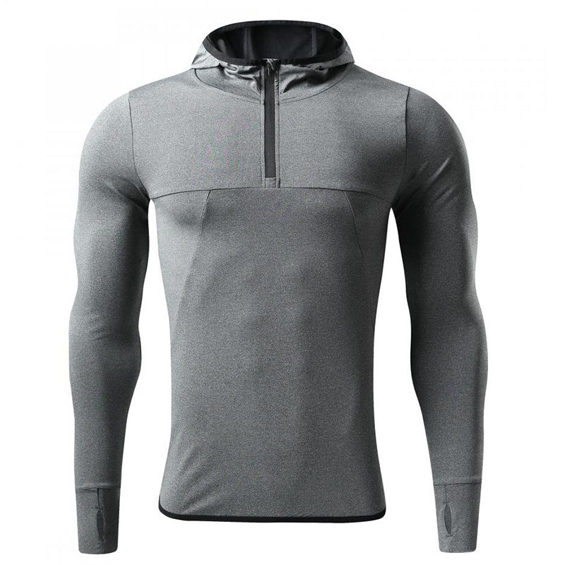 Men’s Long-Sleeve Hooded Active T-Shirt