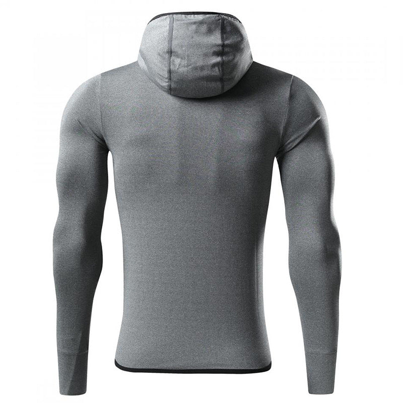 Men’s Long-Sleeve Hooded Active T-Shirt