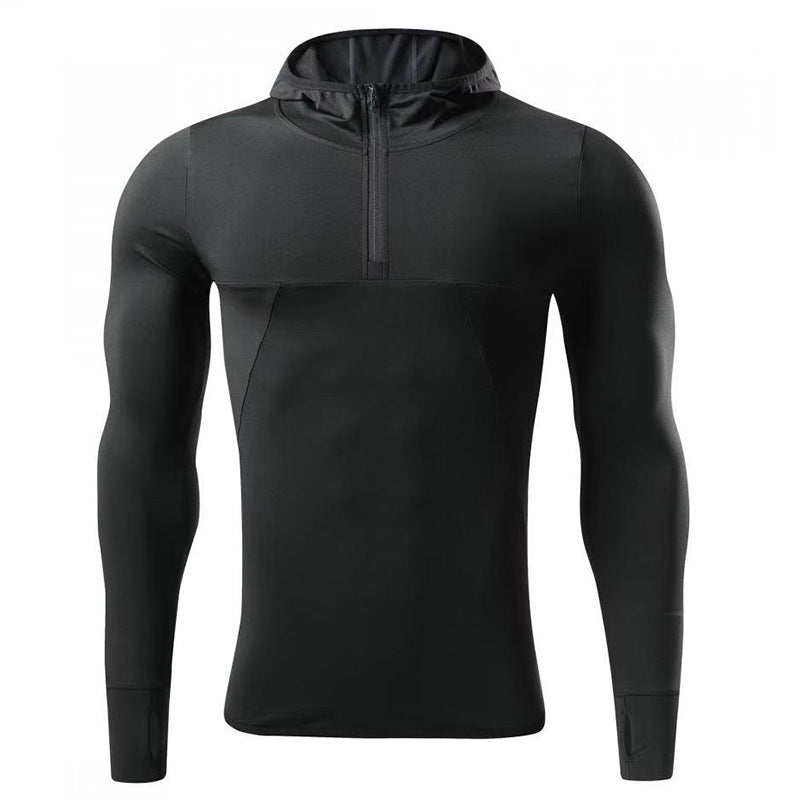 Men’s Long-Sleeve Hooded Active T-Shirt