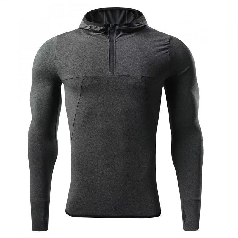 Men’s Long-Sleeve Hooded Active T-Shirt