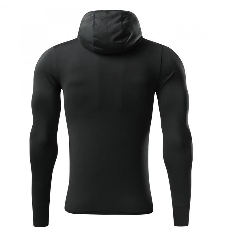 Men’s Long-Sleeve Hooded Active T-Shirt