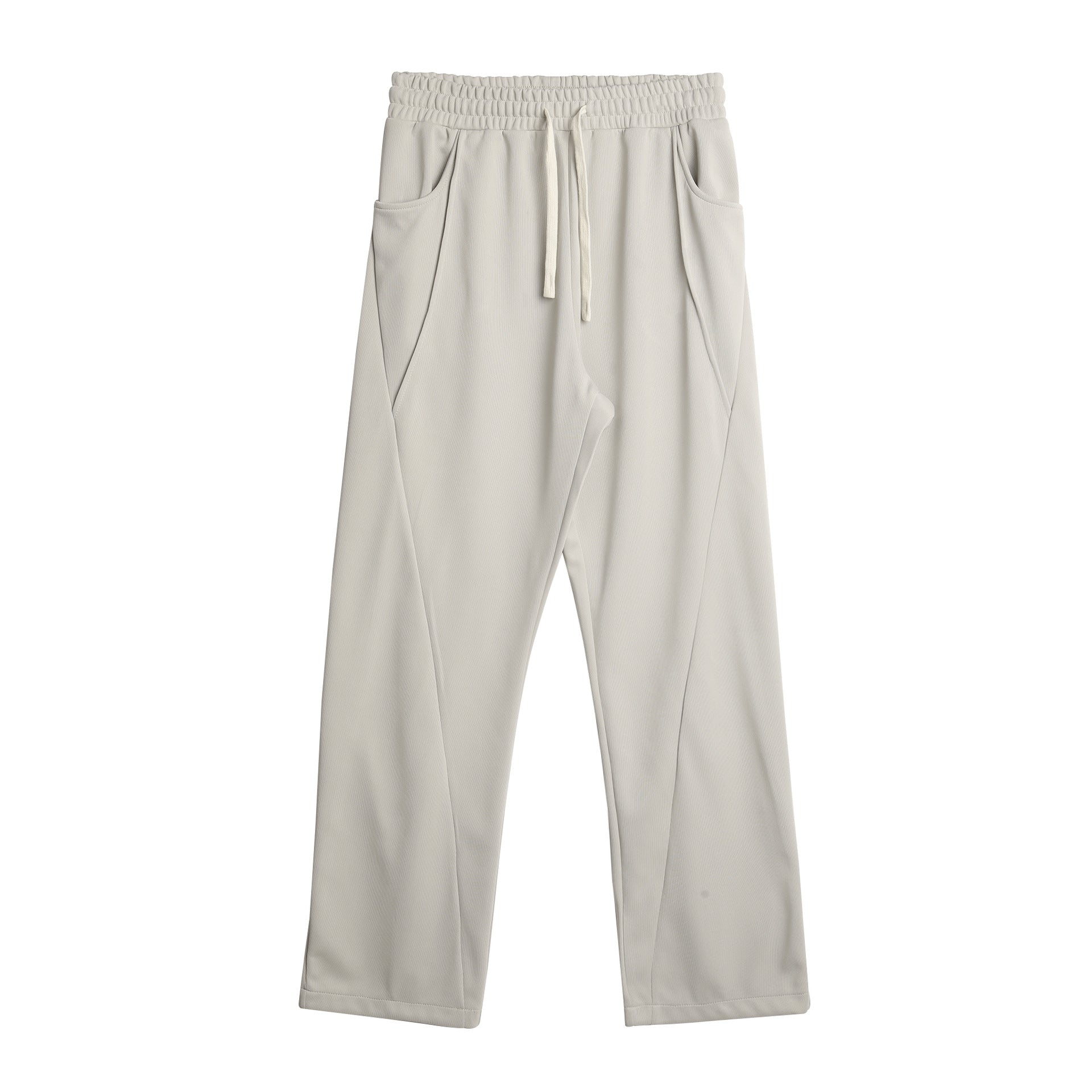 Men’s Casual Spliced Straight-Leg Sweatpants
