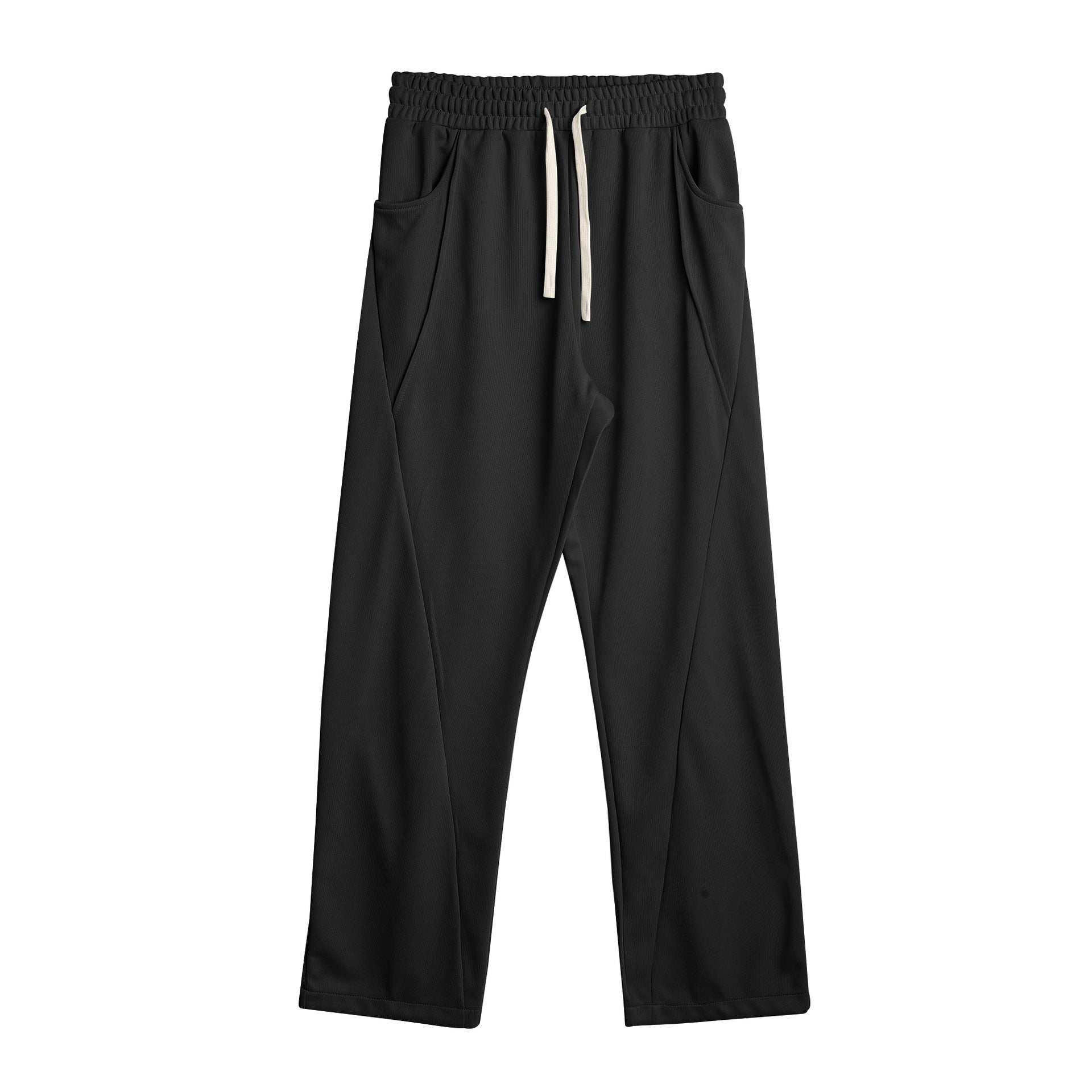 Men’s Casual Spliced Straight-Leg Sweatpants