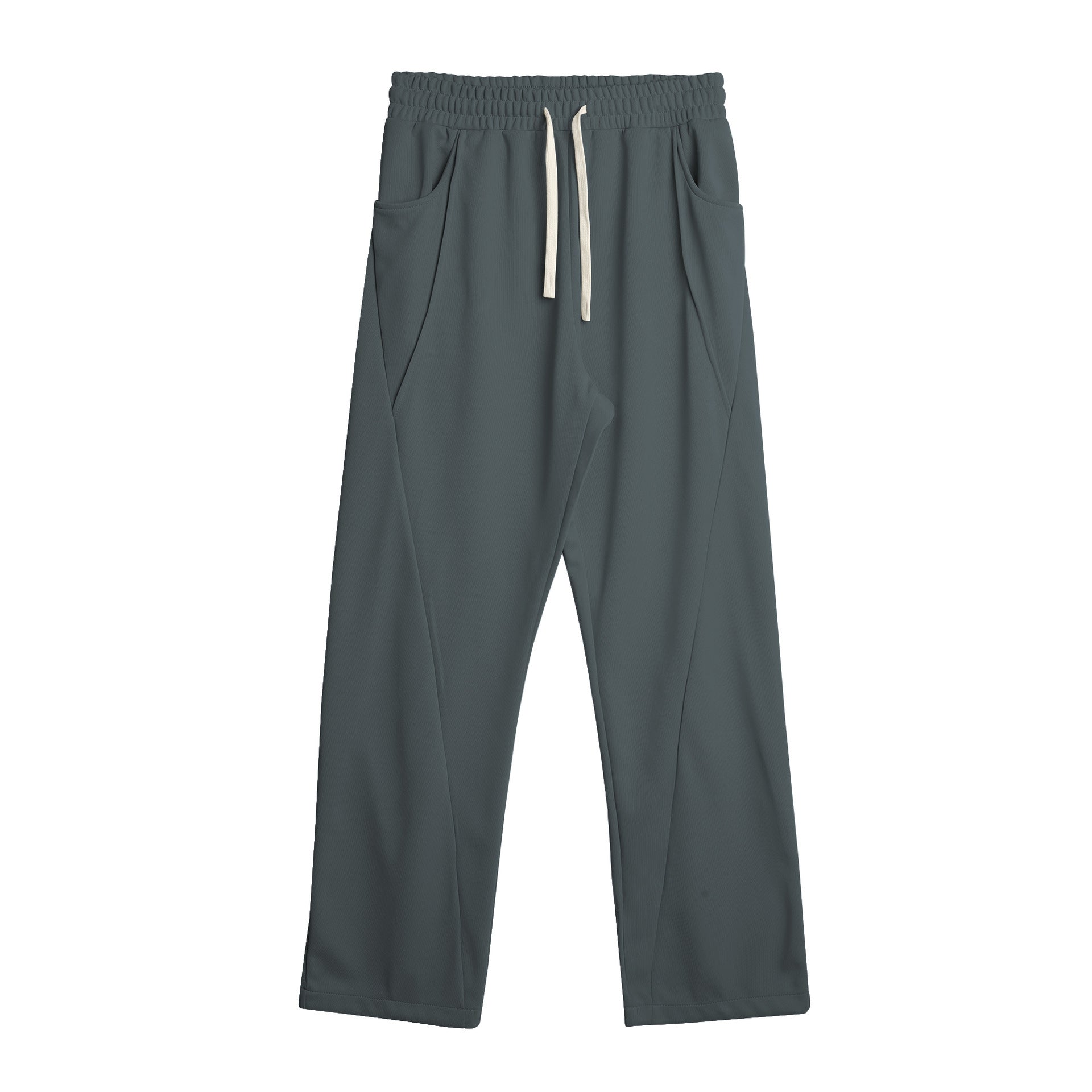 Men’s Casual Spliced Straight-Leg Sweatpants