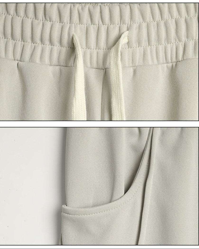 Men’s Casual Spliced Straight-Leg Sweatpants