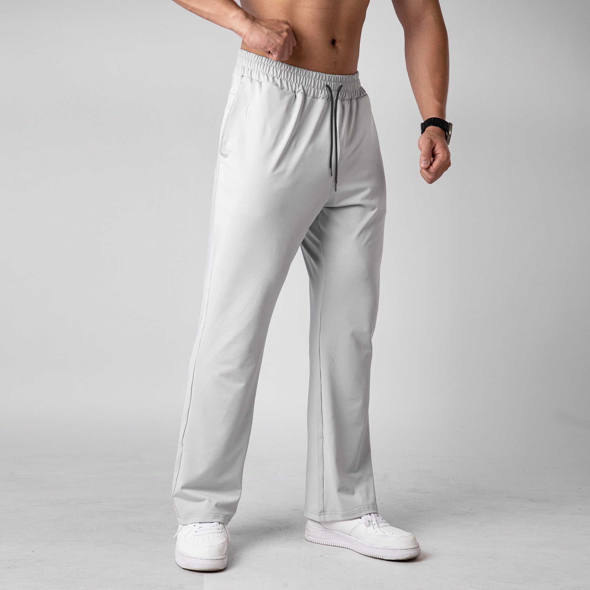 Men’s Quick-Dry Loose Fit Athletic Pants with Drawstring