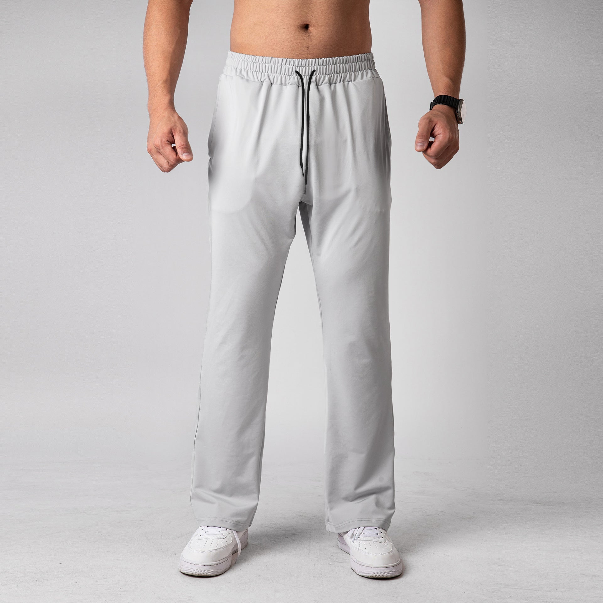 Men’s Quick-Dry Loose Fit Athletic Pants with Drawstring