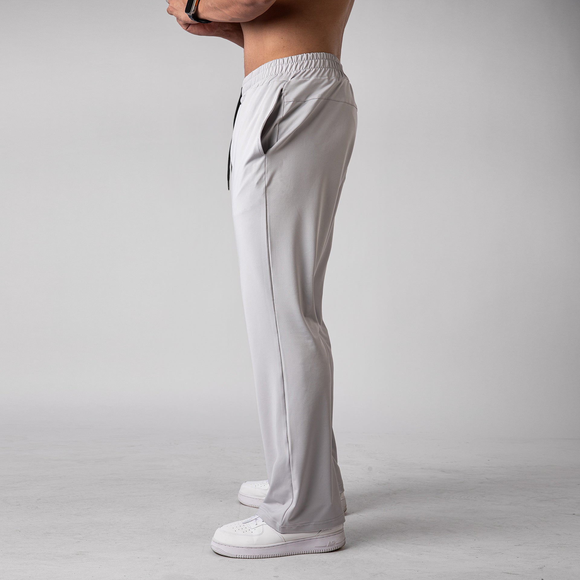 Men’s Quick-Dry Loose Fit Athletic Pants with Drawstring
