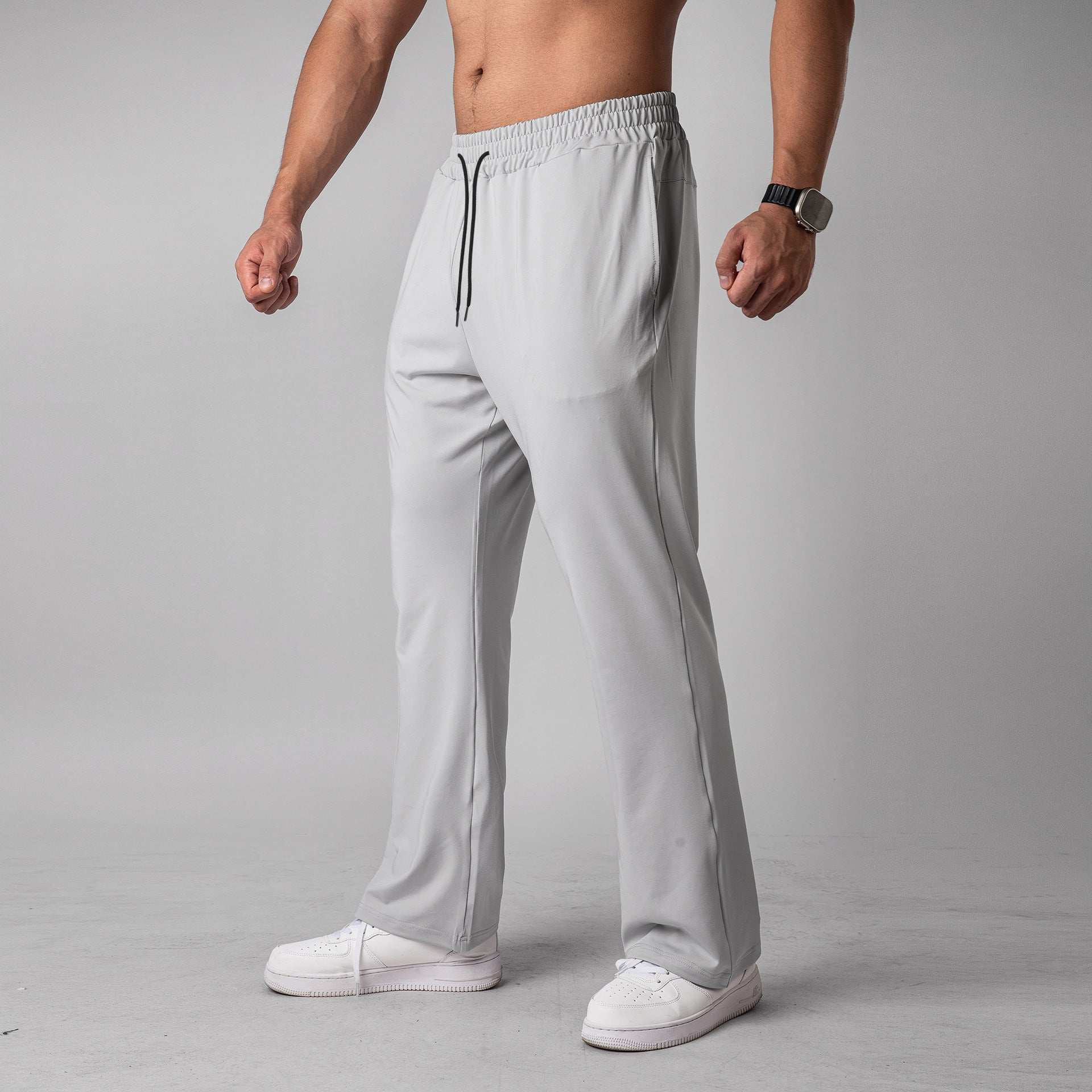 Men’s Quick-Dry Loose Fit Athletic Pants with Drawstring