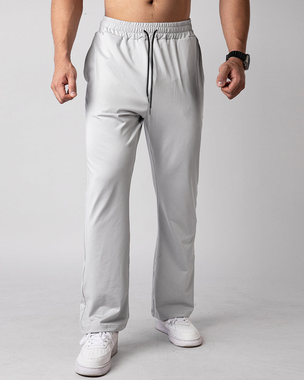 Men’s Quick-Dry Loose Fit Athletic Pants with Drawstring