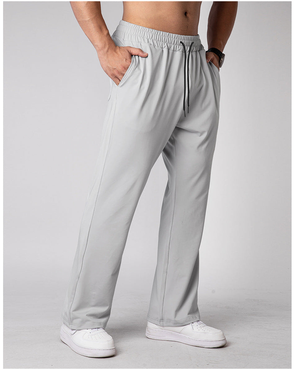 Men’s Quick-Dry Loose Fit Athletic Pants with Drawstring