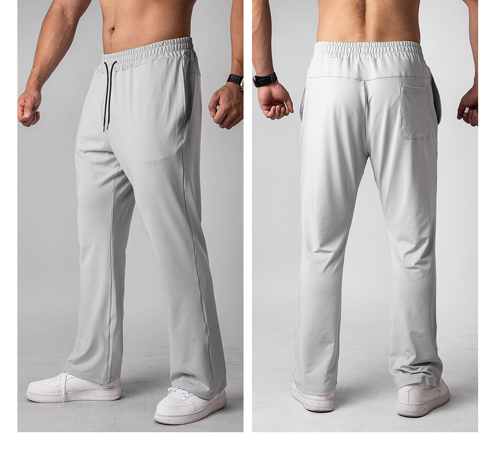 Men’s Quick-Dry Loose Fit Athletic Pants with Drawstring