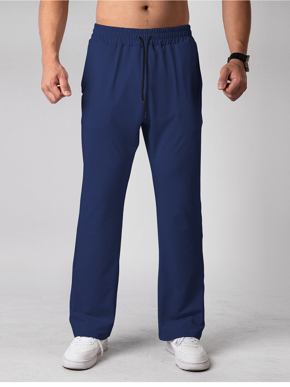 Men’s Quick-Dry Loose Fit Athletic Pants with Drawstring