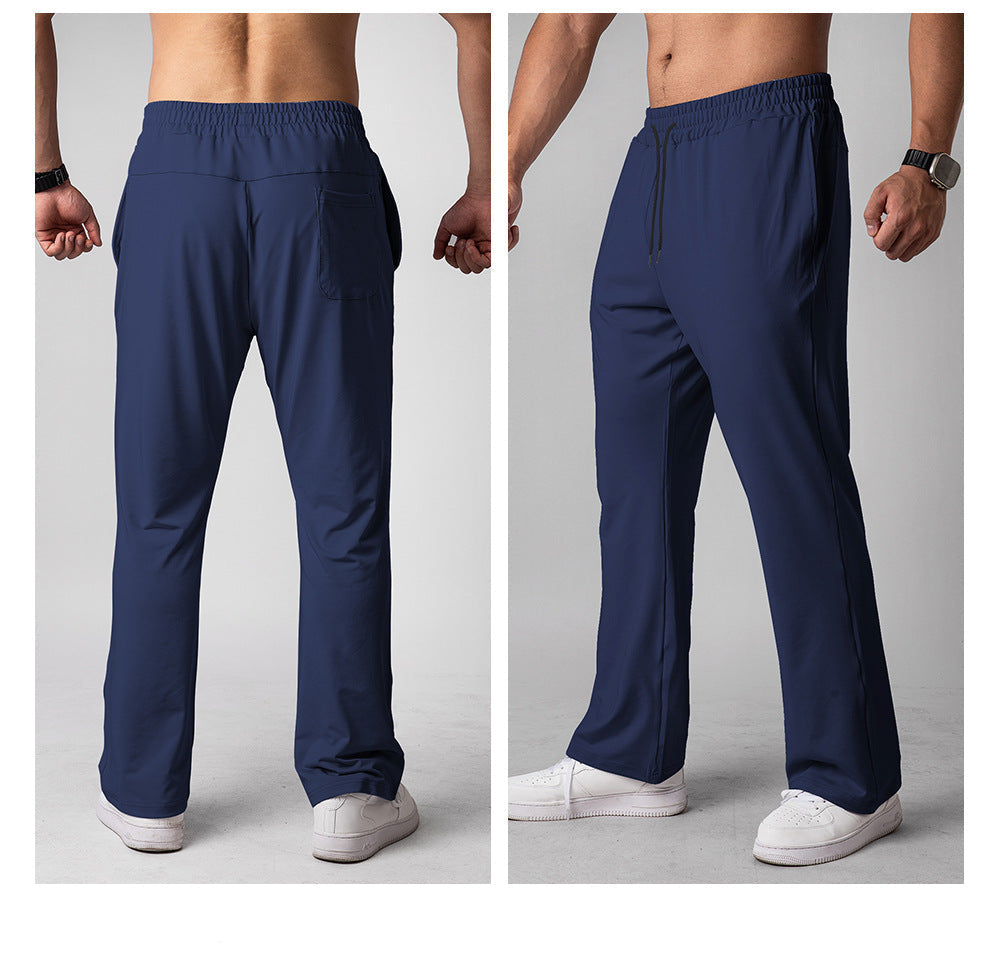 Men’s Quick-Dry Loose Fit Athletic Pants with Drawstring