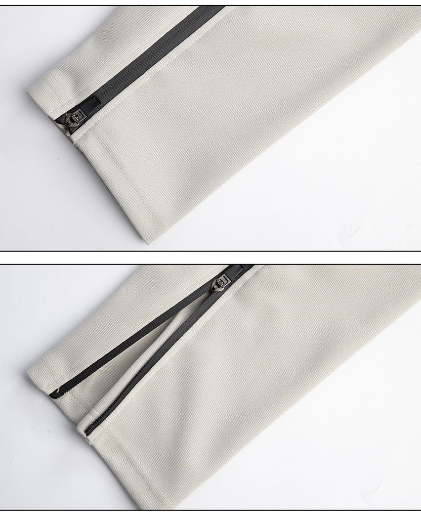 Men’s Athletic Tapered Joggers with Zipper Ankles