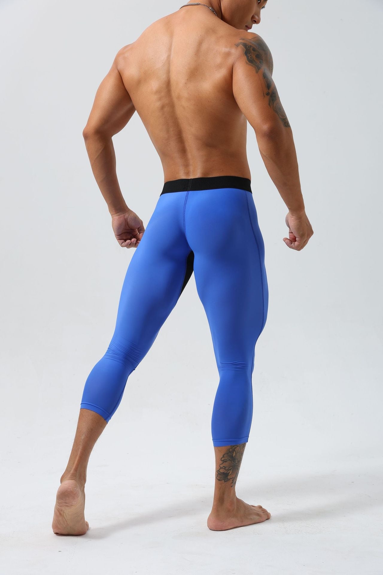 Men’s 3/4 Lightweight Compression Training Leggings