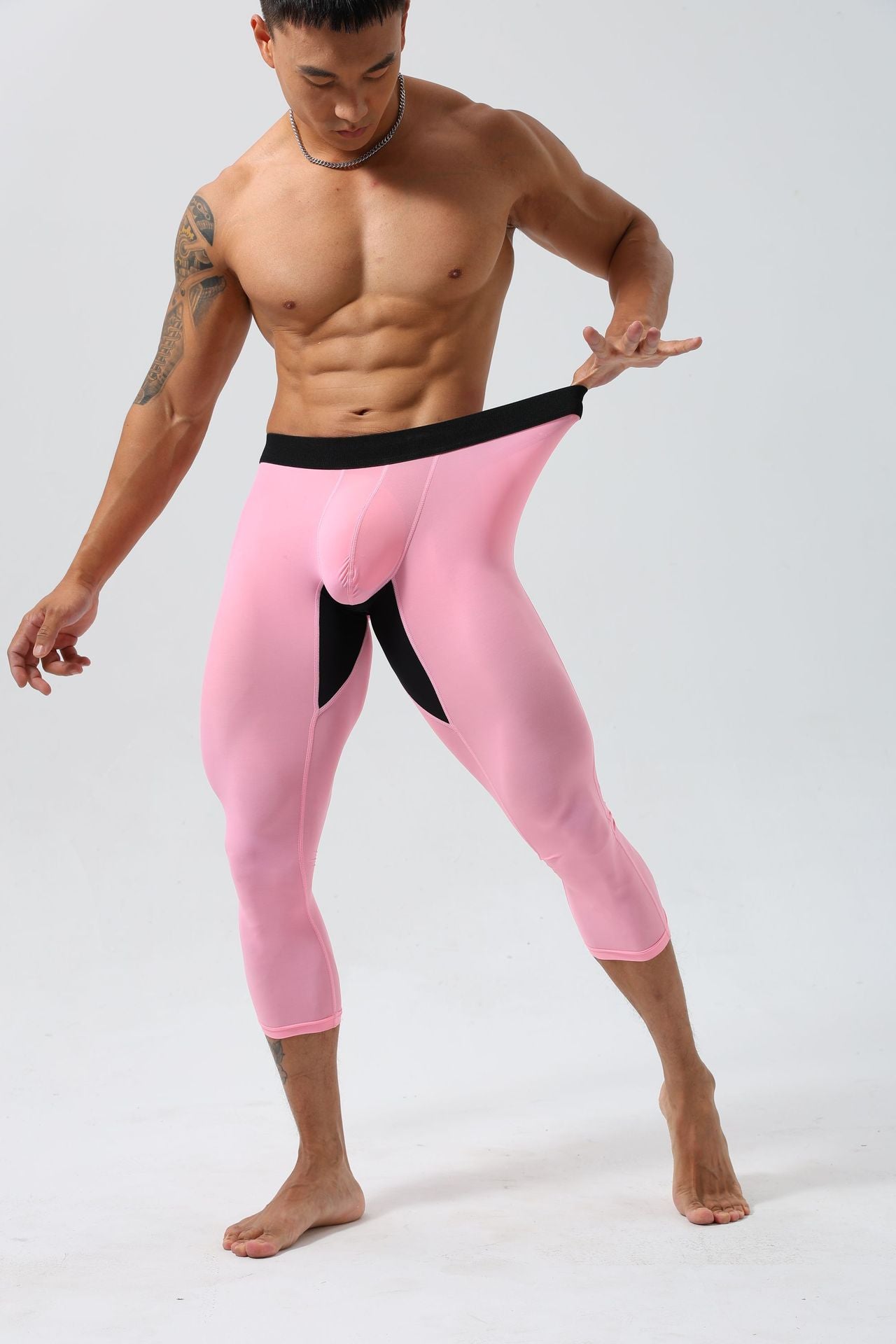 Men’s 3/4 Lightweight Compression Training Leggings