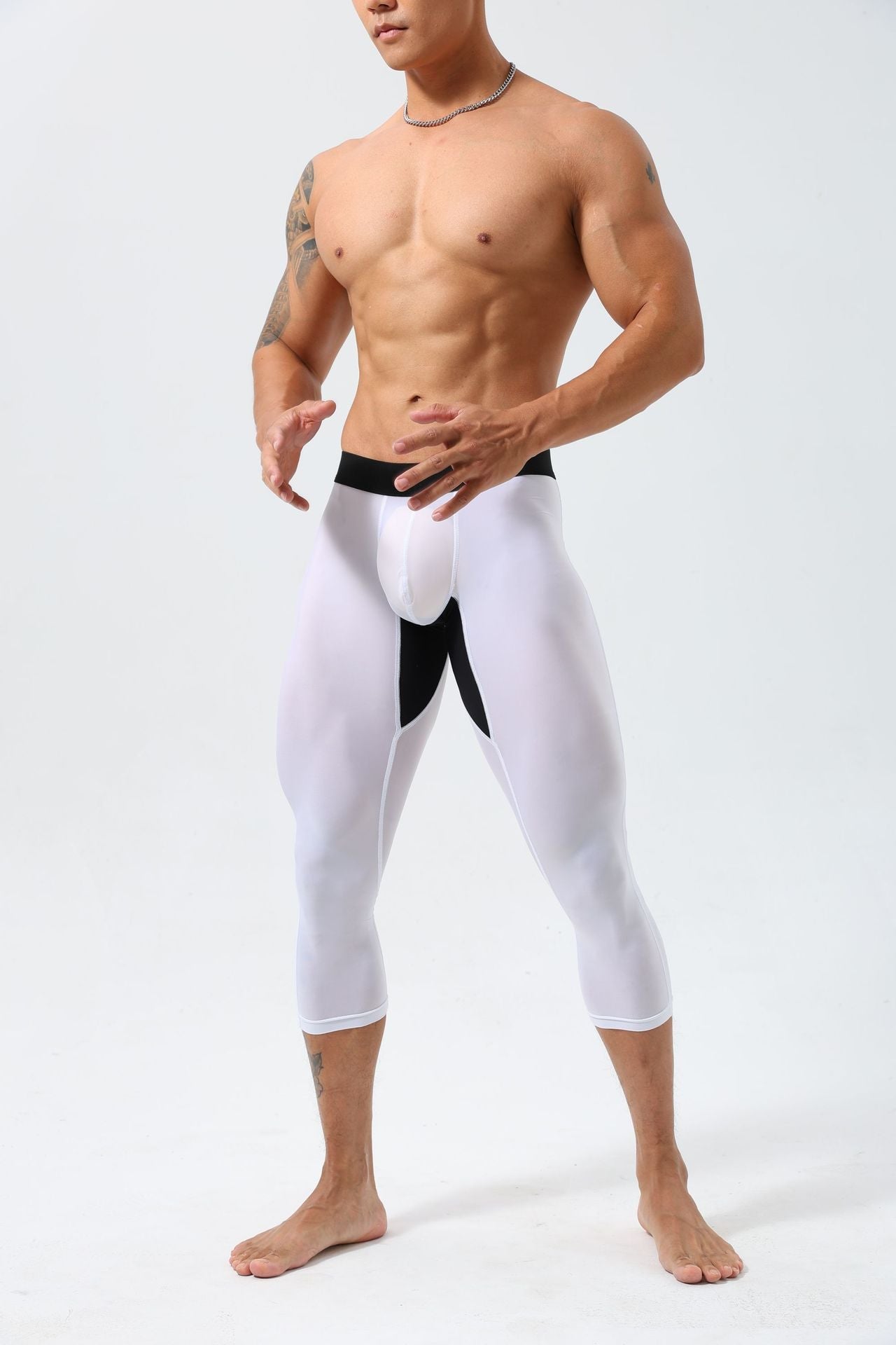 Men’s 3/4 Lightweight Compression Training Leggings