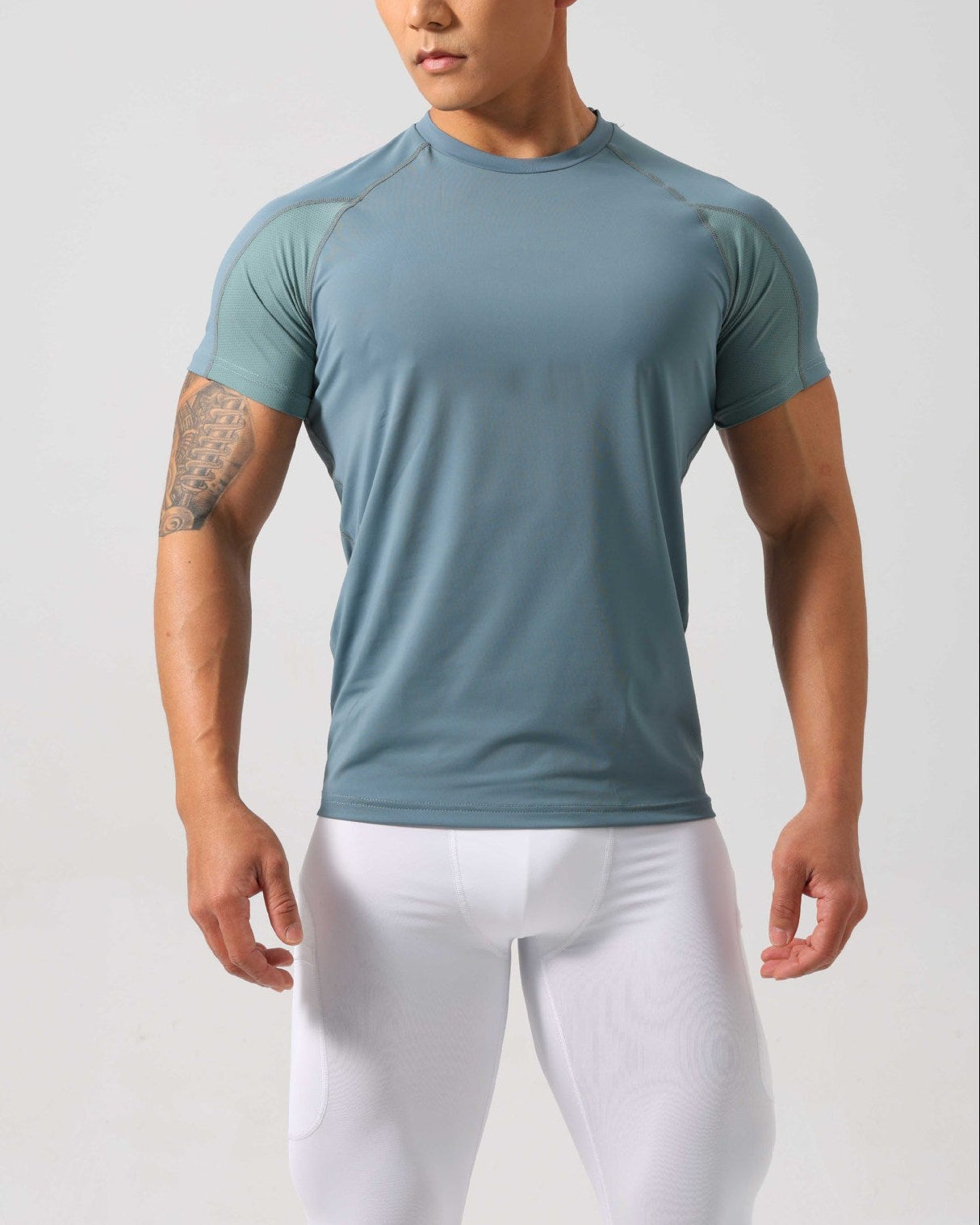 Men’s Contrast Panel Performance Training T-Shirt