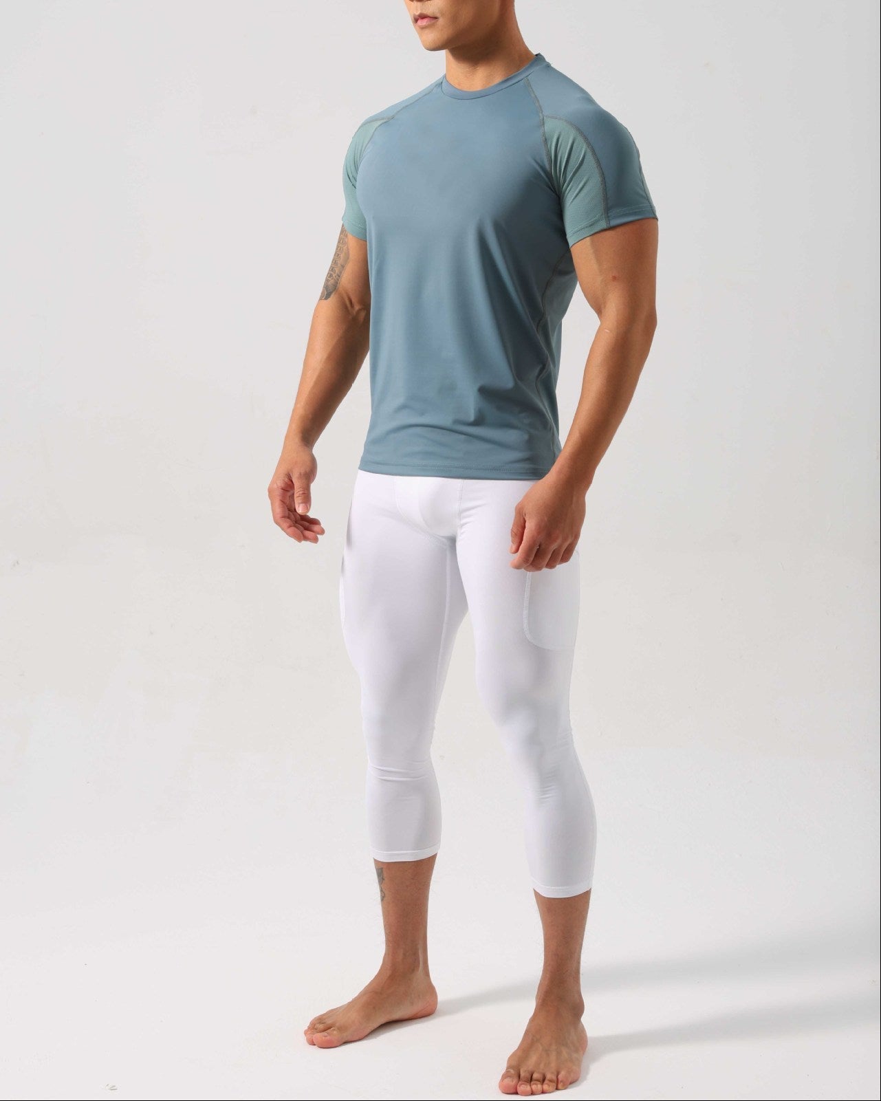 Men’s Contrast Panel Performance Training T-Shirt
