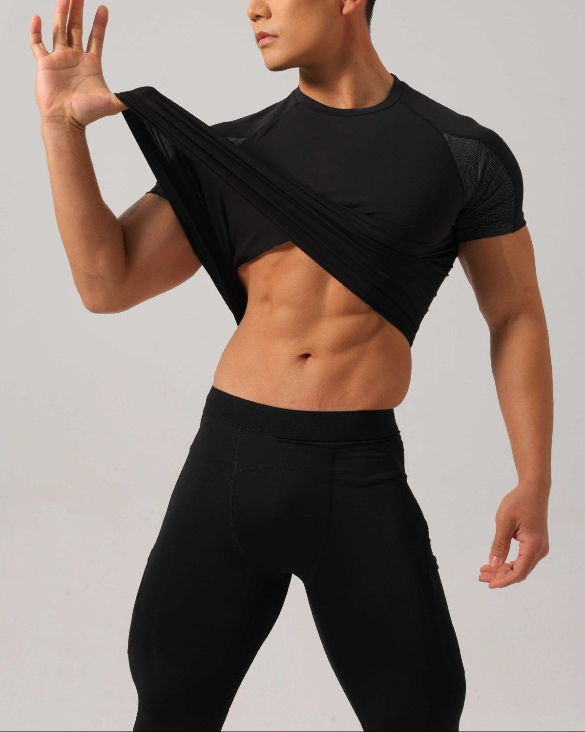 Men’s Contrast Panel Performance Training T-Shirt