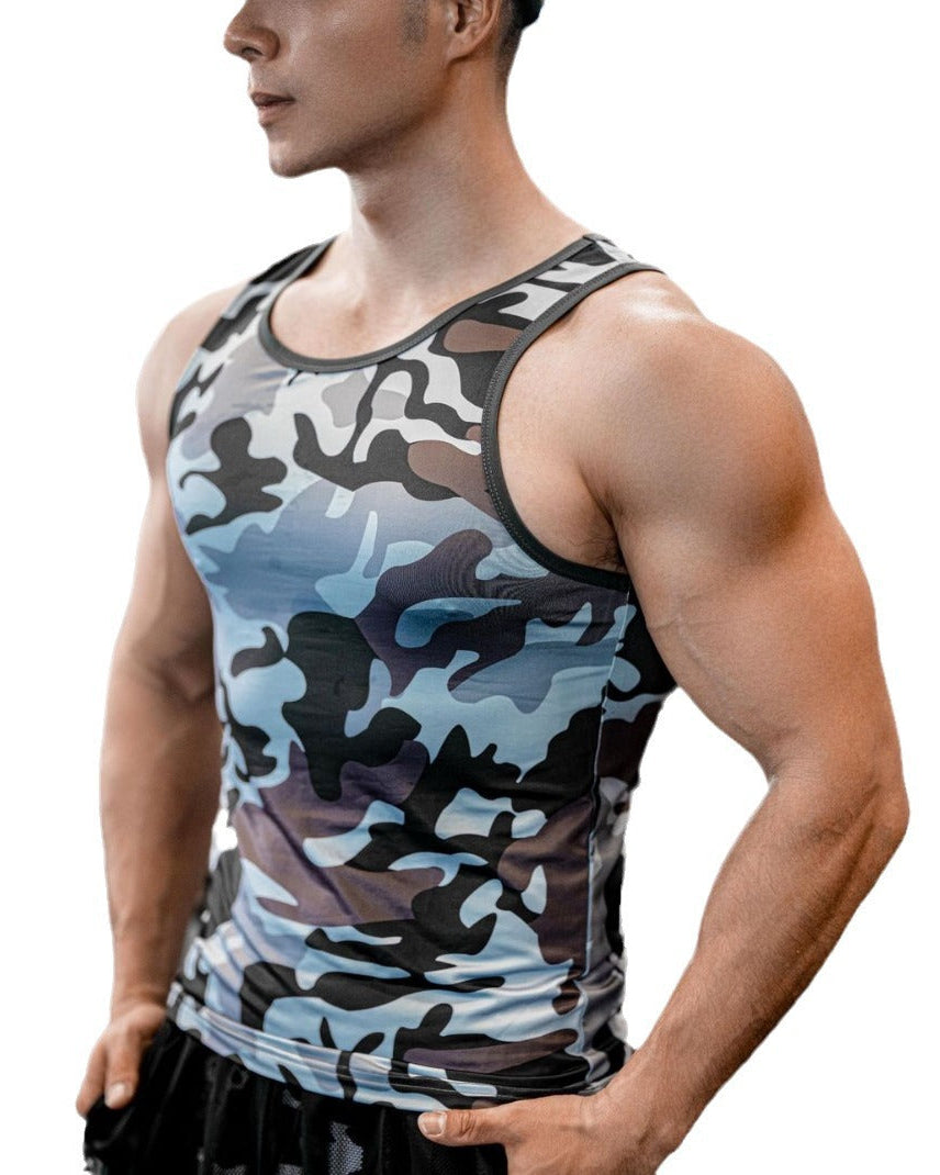 Men’s Camo Compression Tank Top