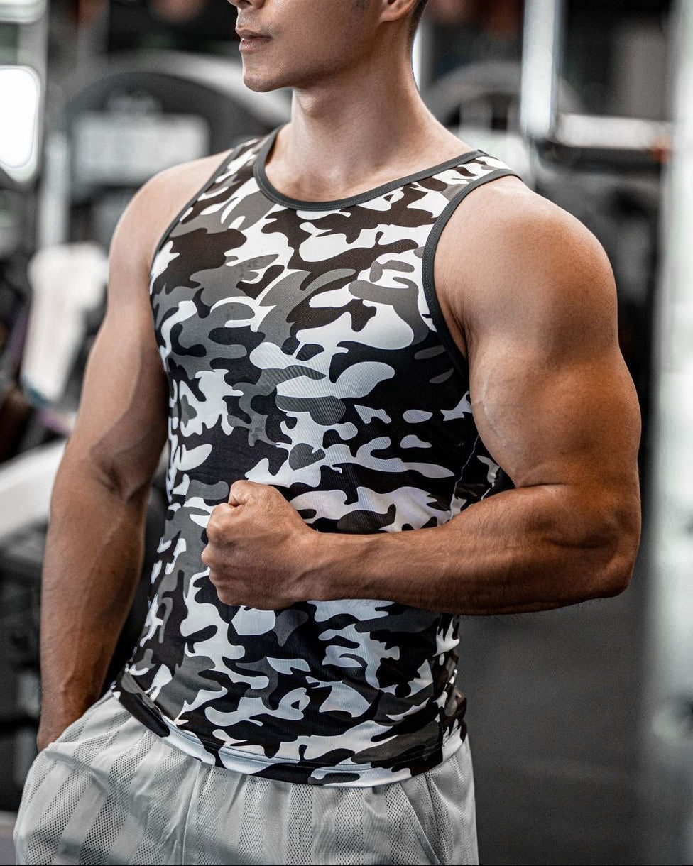 Men’s Camo Compression Tank Top