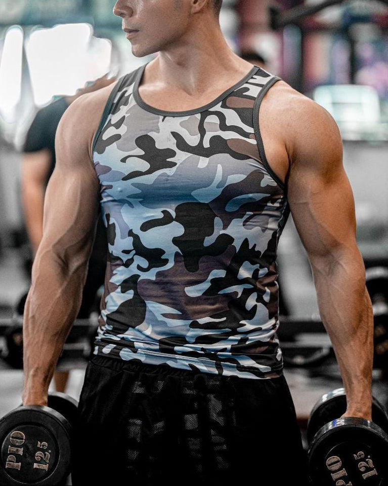 Men’s Camo Compression Tank Top