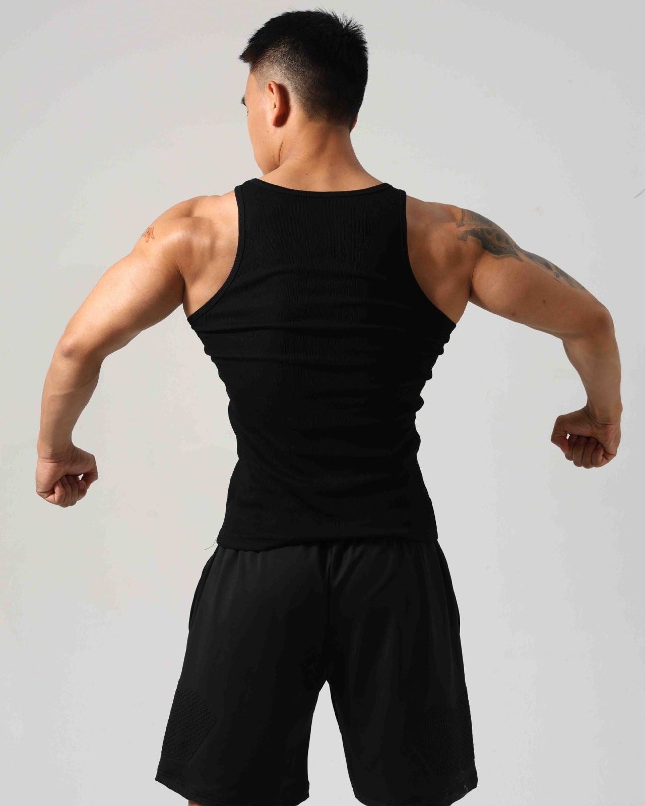 Men’s Ribbed Breathable Compression Tank Top
