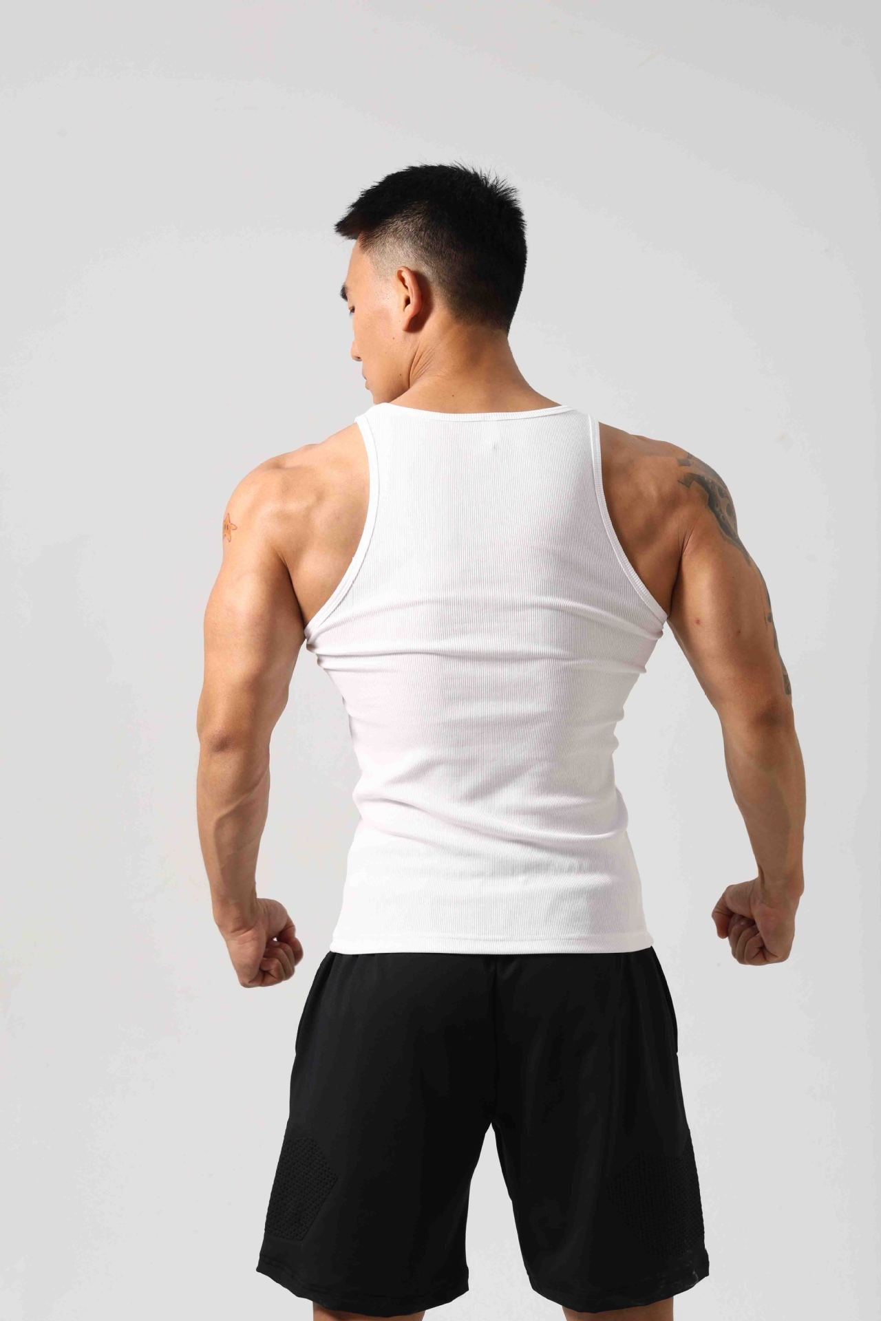 Men’s Ribbed Breathable Compression Tank Top