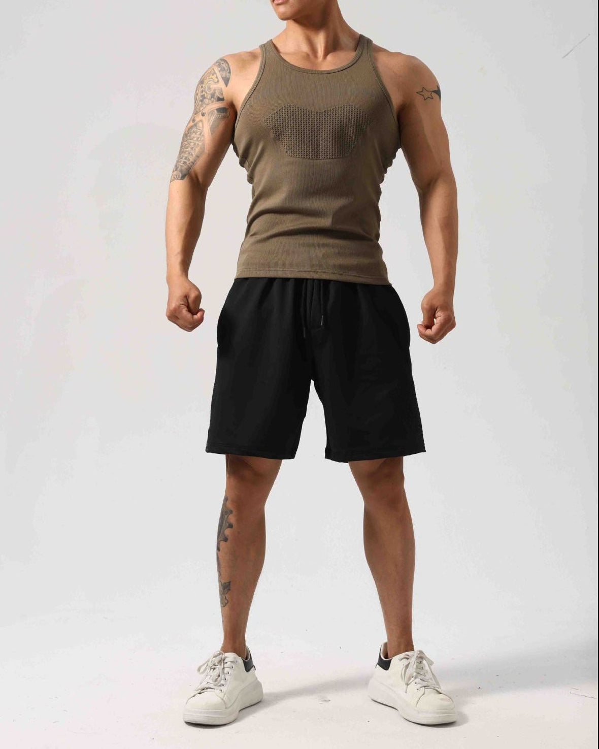 Men’s Ribbed Breathable Compression Tank Top