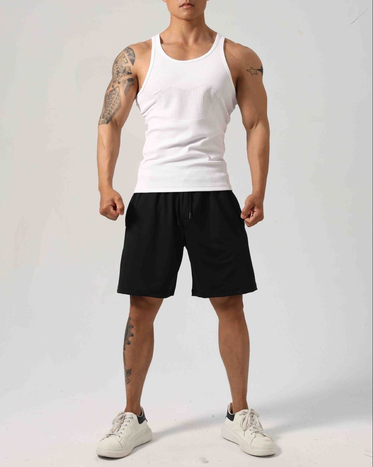 Men’s Ribbed Breathable Compression Tank Top