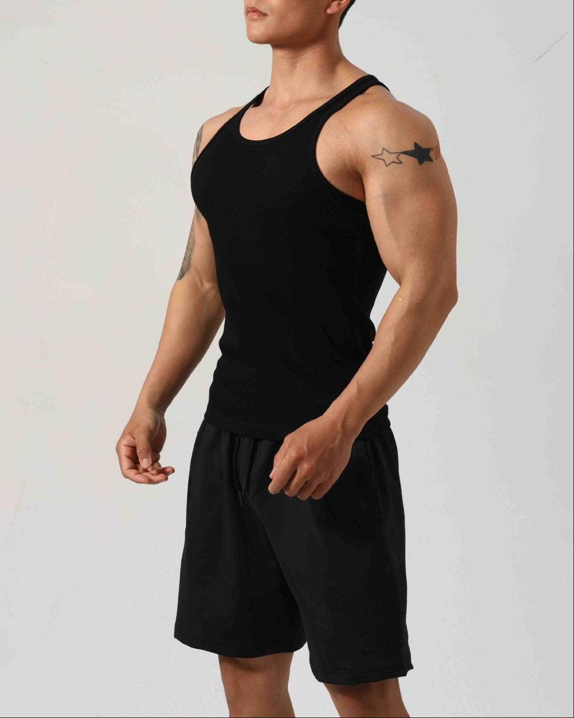 Men’s Ribbed Breathable Compression Tank Top