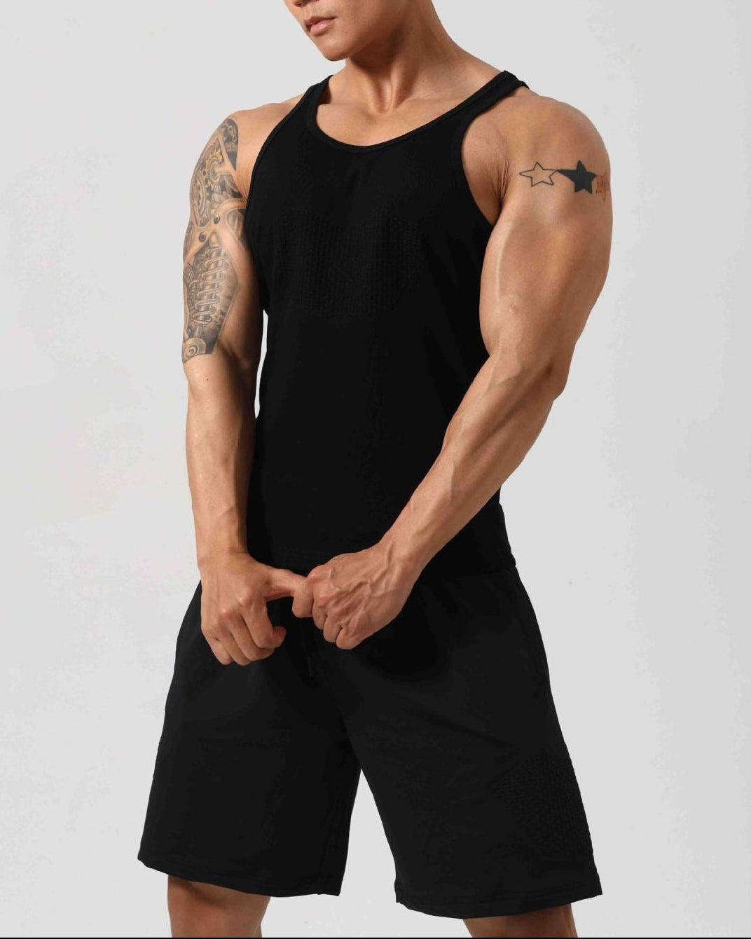 Men’s Ribbed Breathable Compression Tank Top