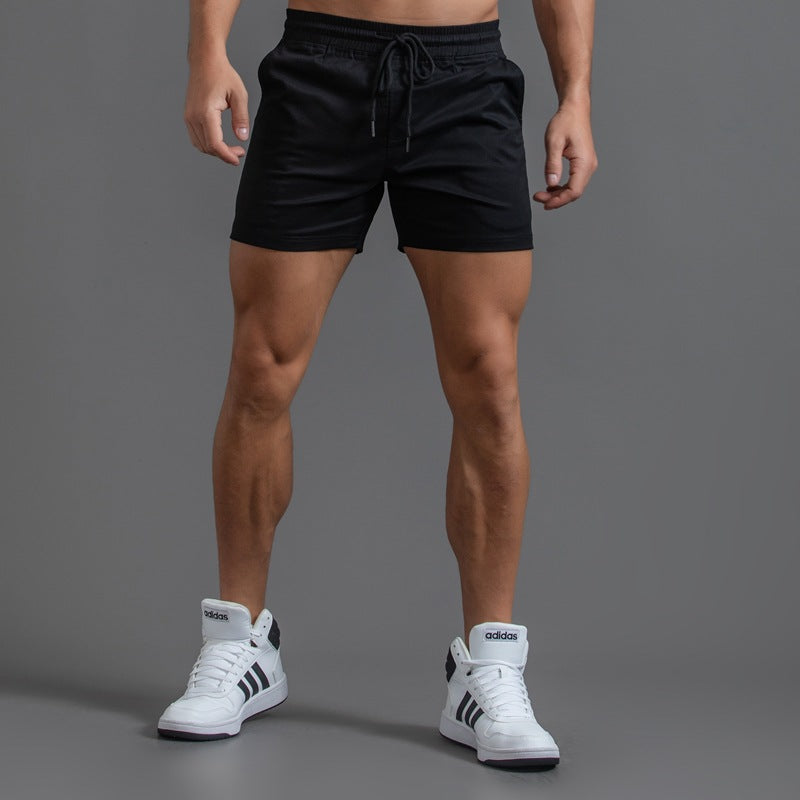 Men’s Elastic Waist Cotton Shorts