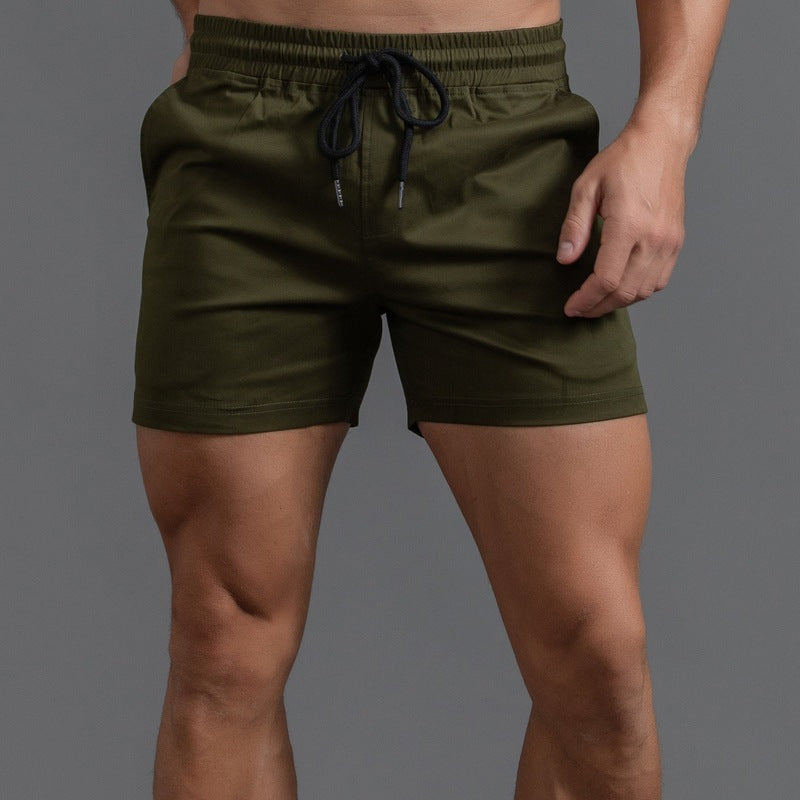 Men’s Elastic Waist Cotton Shorts