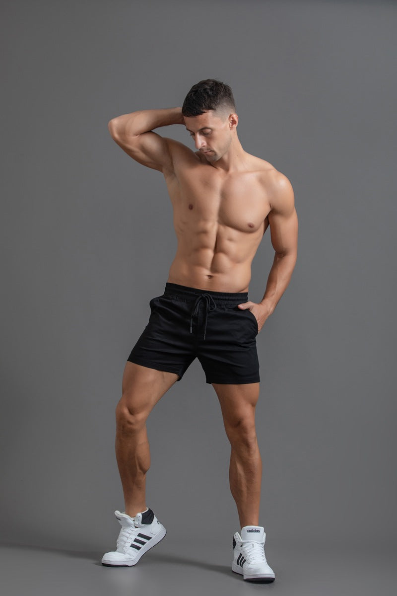 Men’s Elastic Waist Cotton Shorts