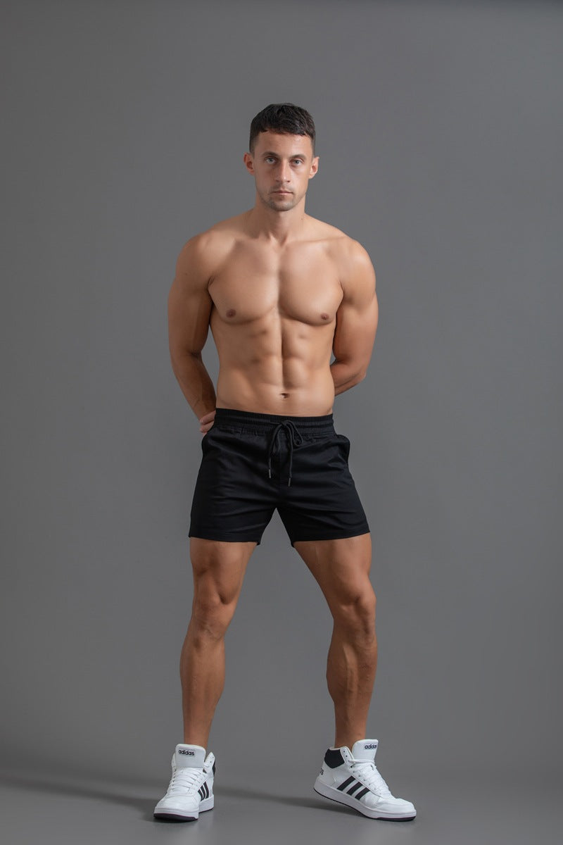 Men’s Elastic Waist Cotton Shorts
