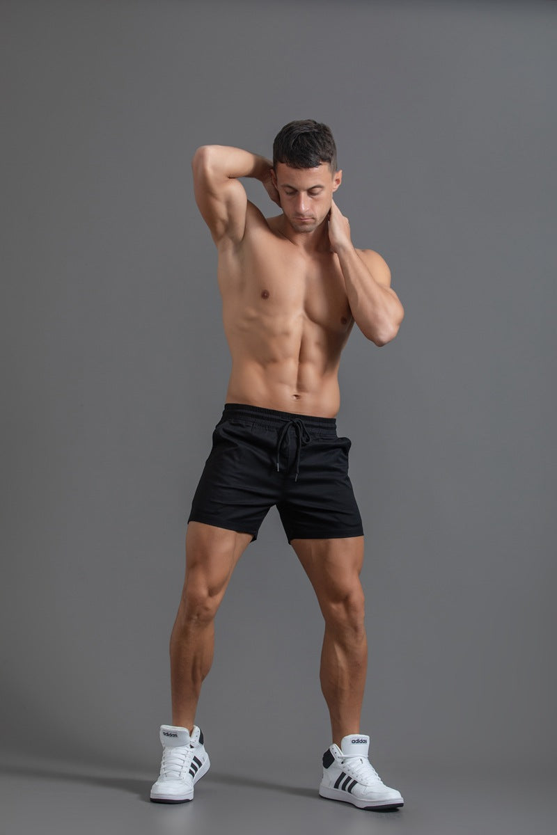 Men’s Elastic Waist Cotton Shorts