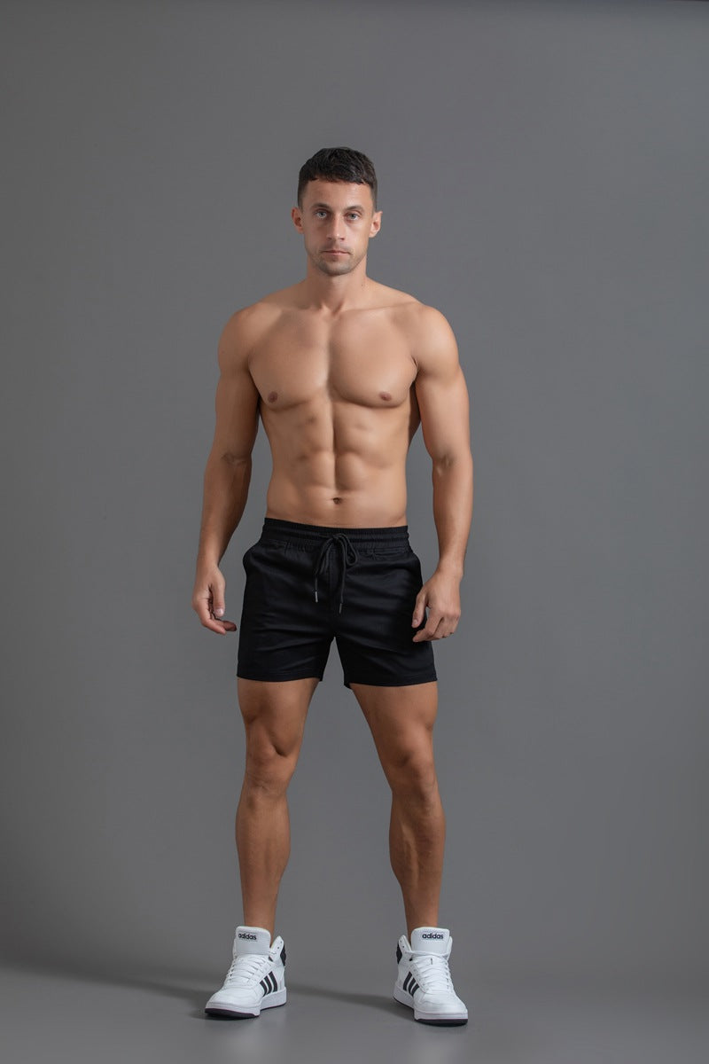 Men’s Elastic Waist Cotton Shorts